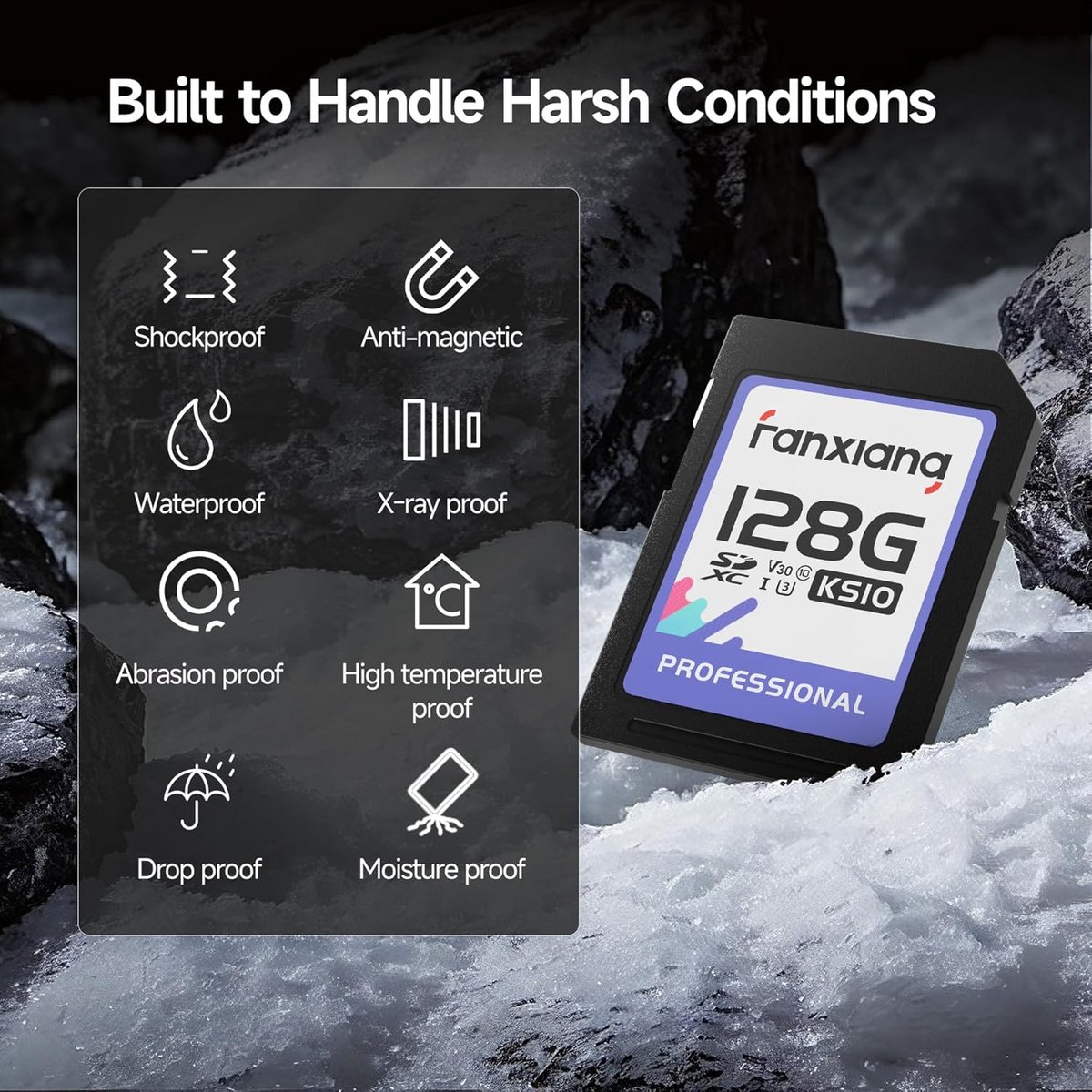 128 GB SD-kaart UHS-I met hoge leessnelheid voor snel gegevensoverdracht thumbnail 2