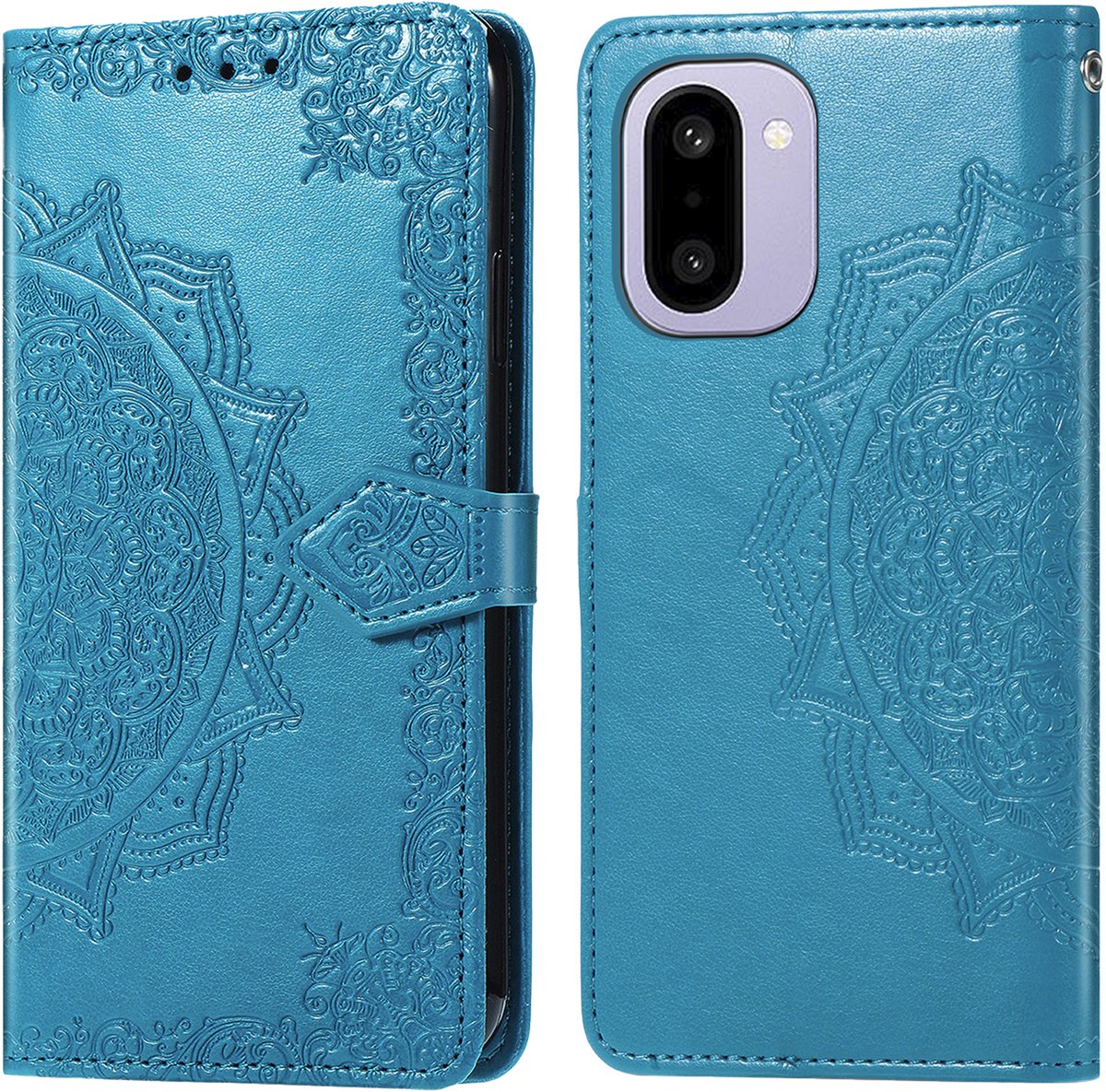 imoshion Hoesje - Geschikt voor OnePlus 15R - Mandala Bookcase - Turquoise