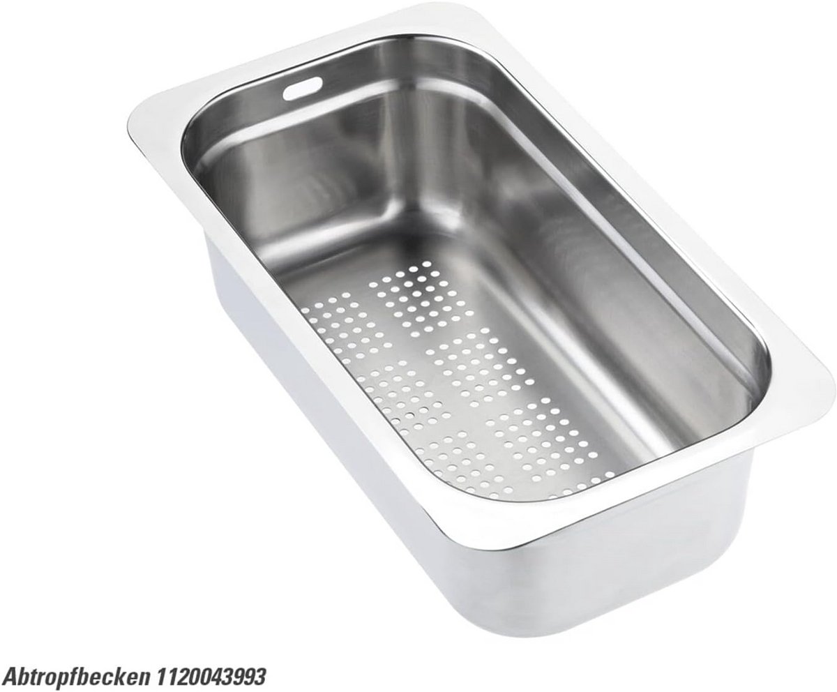 Afdruipzeef Roestvrij Staal 176 x 325 x 100 mm - Geperforeerd