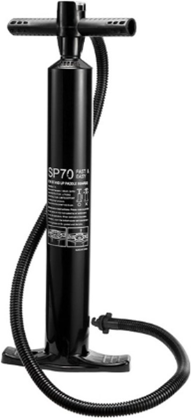 Handpomp Buitiqo Handpomp met drukmeter - robuust PP-kunststof - 29 psi - zwart ...