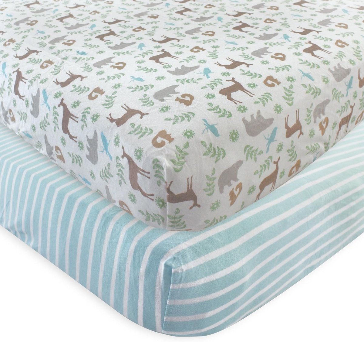 Hoeslaken Baby en Peuter - 100% Biologisch Katoen - Wieg en Ledikant - Bos Design