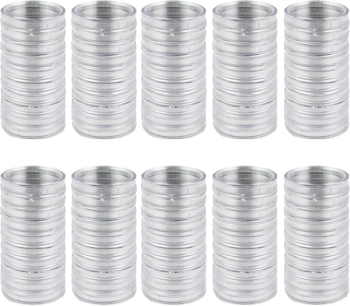 Muntcapsules 31mm Set van 100 - Krasbestendige Beschermhoezen voor Munten
