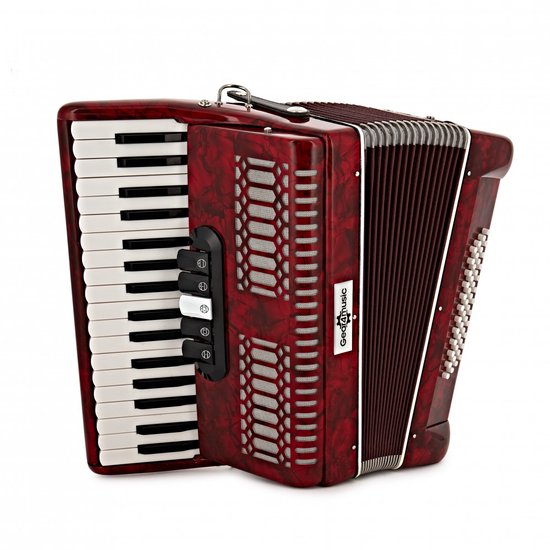 Gear4music Deluxe accordeon – 48 bassen