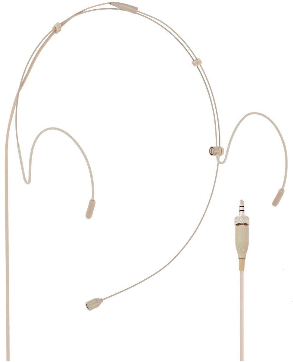 SubZero Headset Mic, Compatibel met Sennheiser Draadloze Systemen, Beige