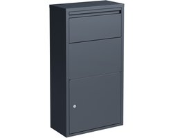 Pakketbrievenbus - 82 x 44 x 22 cm - grijs