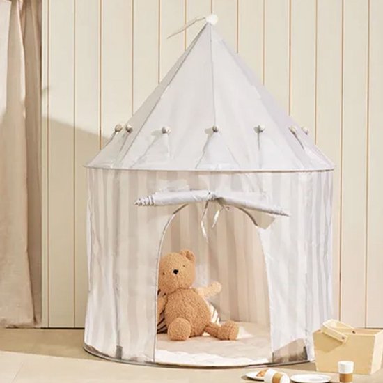 Kids concept speeltent stripe - grey — afbeelding 3