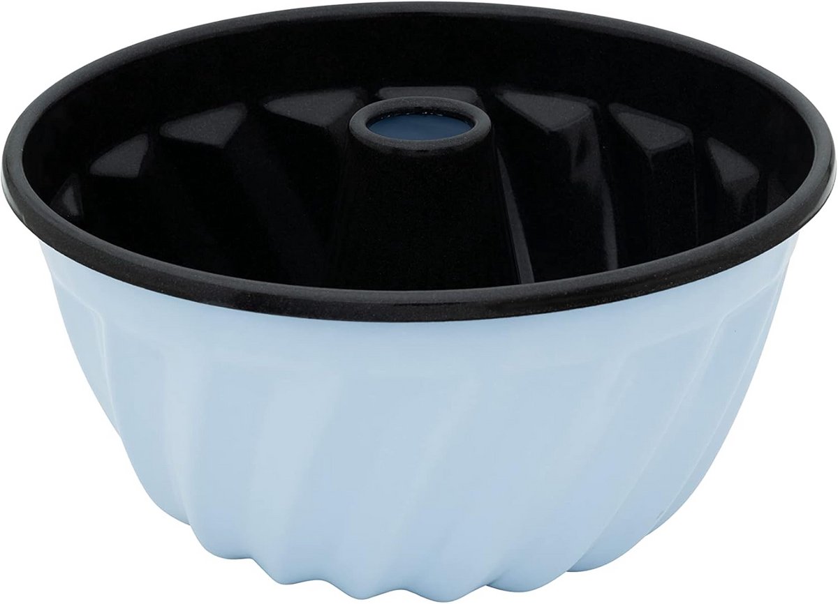 Tulbandvorm 24cm Blauw Emaille voor Gelijke Warmteverdeling