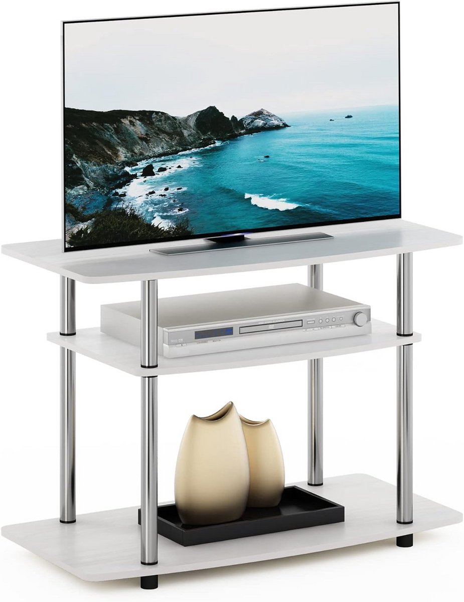 TV Meubel Dressoir met 3 Planken - Zonder Gereedschap Montage - Geschikt voor Televisies tot 32 Inch