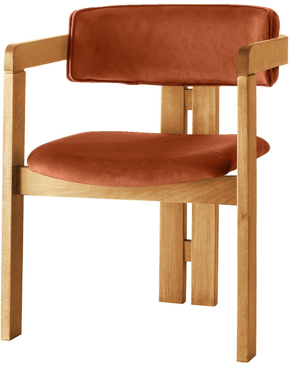 Skye Decor , Stoel, CO - 037, Hout, Eiken & Steenrood, 58 x 49 x 76 cm