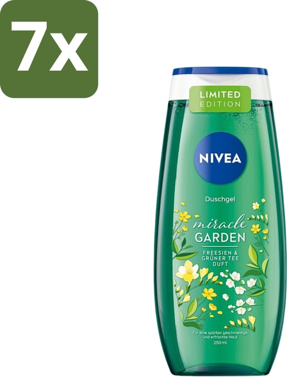 Nivea - Douchegel - Freesia & Groene Thee - 250 ml - Bulkverpakking - 7 stuks