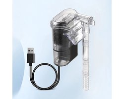 Mini USB Aquarium Filterpomp 250L/U – Hang-on Filter voor Vissentank – 2.5W DC 5V – Voor Aquaria tot 30cm
