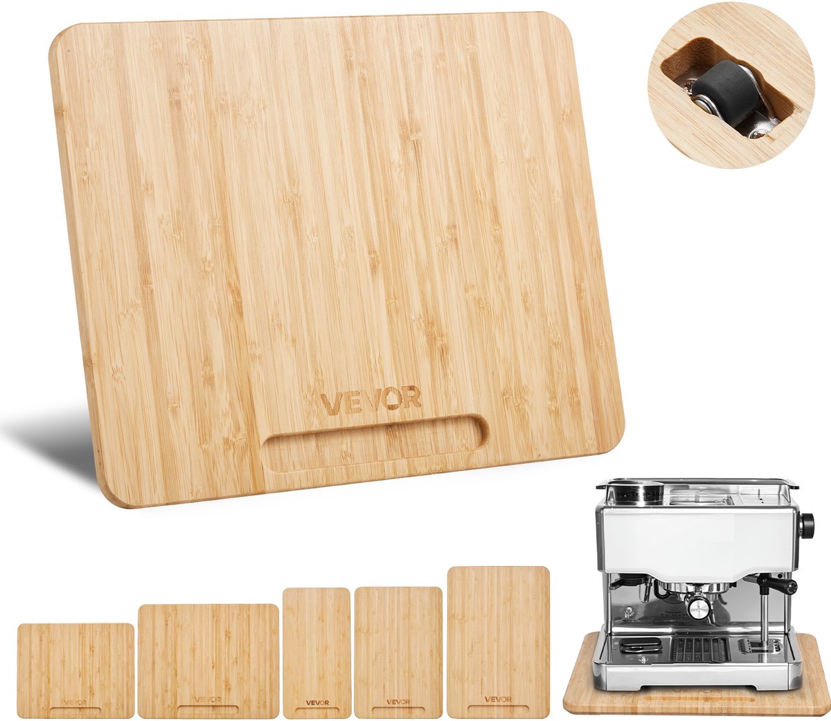 VEVOR Schuifplank 26,7x33cm Rolplank voor Koffiezetapparaat Keukenmachine