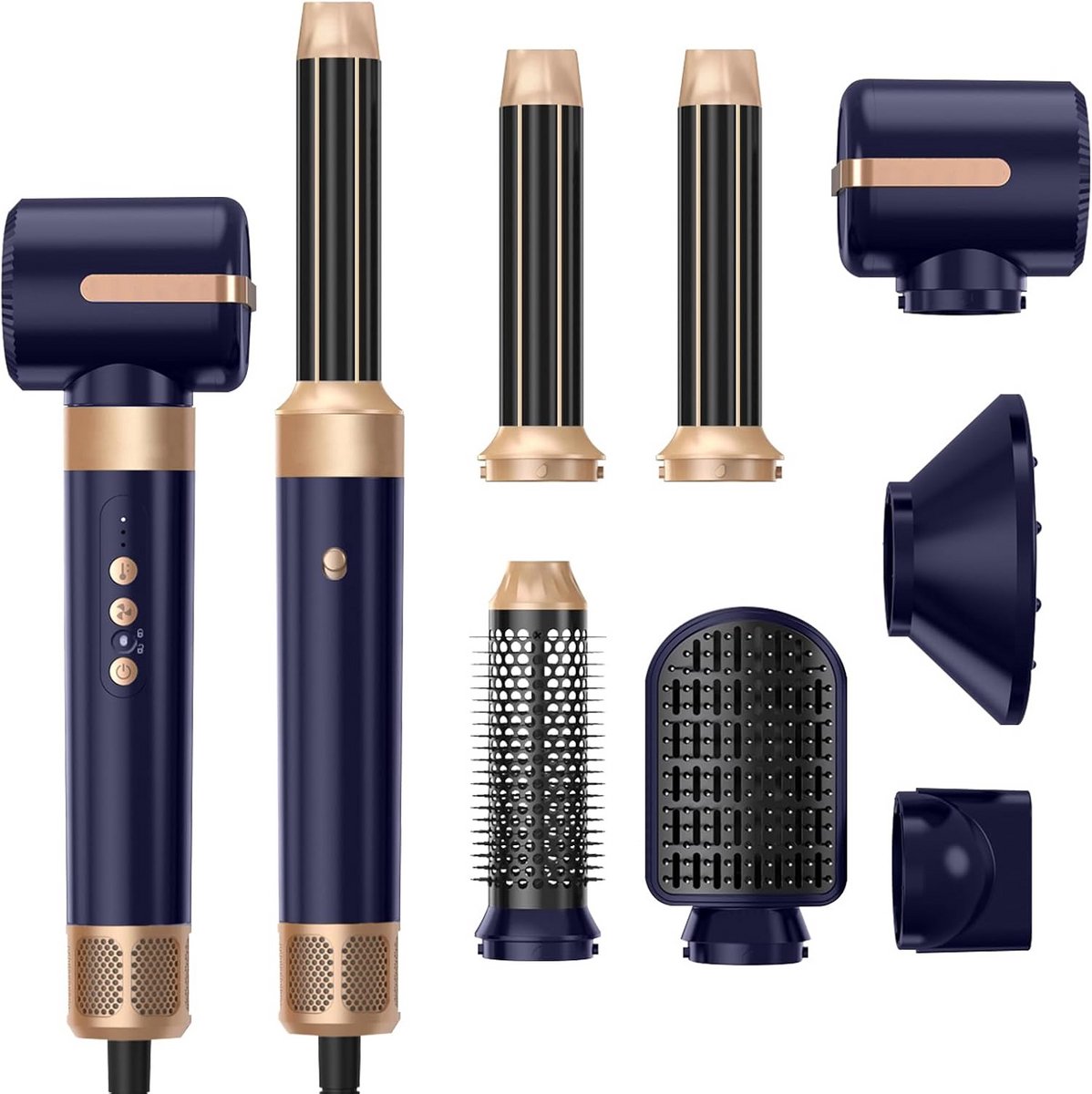 Fohn met Diffuser - Haardroger Krullen - Haarfohn - Fohnborstel - Professioneel