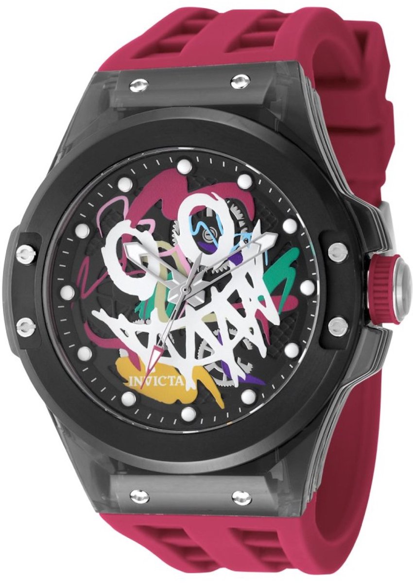 Invicta Sea Base - Rogue 50007 Heren Horloge - Waterdicht - Analoog - Quartz Uurwerk - Plastic met zwarte Wijzerplaat - 45mm