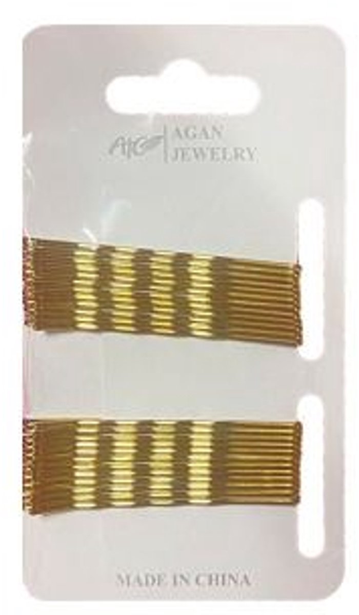 Haibu Haarschuifjes Goud 6,5cm-28st