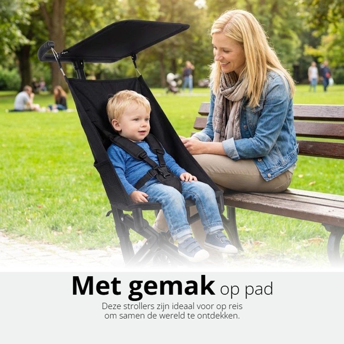 QGT Compacte Buggy 2.8kg - Lichtgewicht Reisbuggy met 1-Klik Inklapbaar thumbnail 5