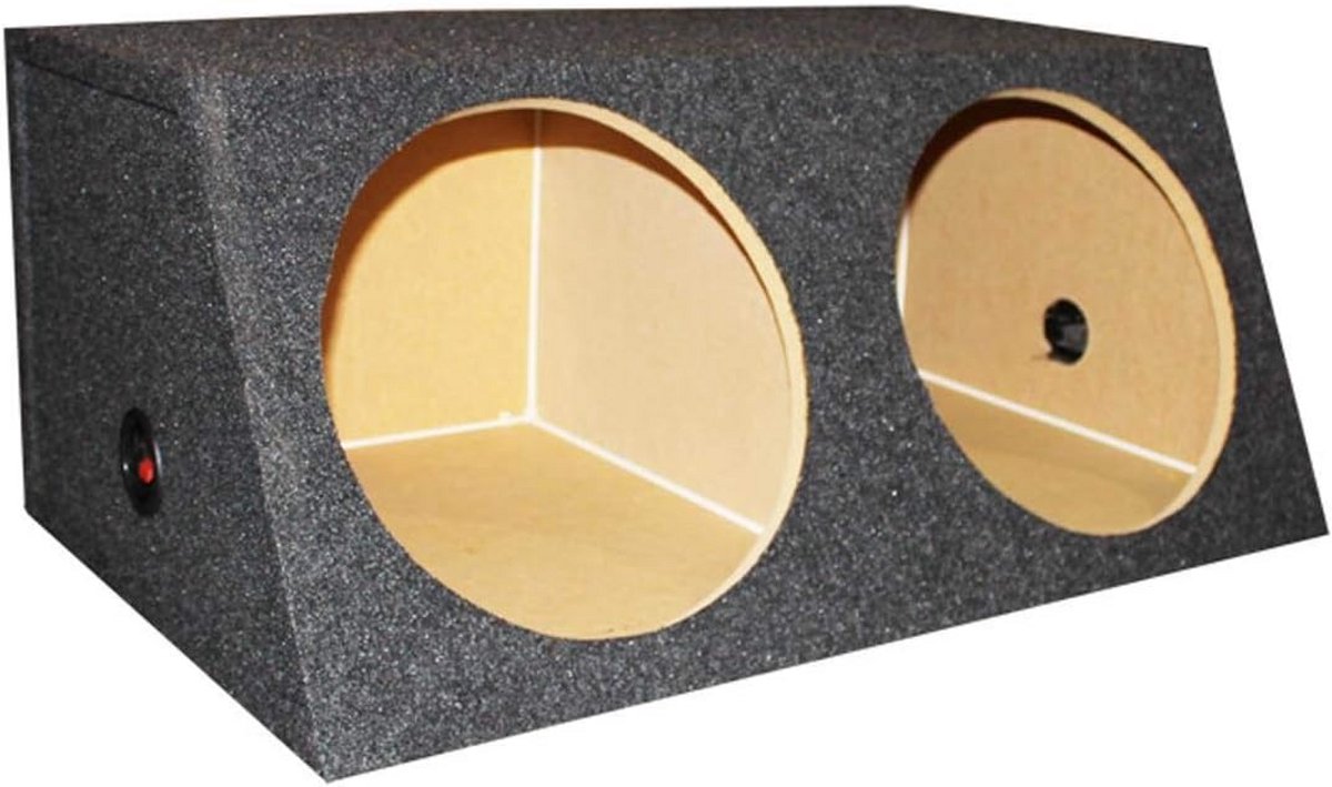 Dubbele 12-inch Afgeschuinde Subwoofer Behuizing voor Krachtige Bass