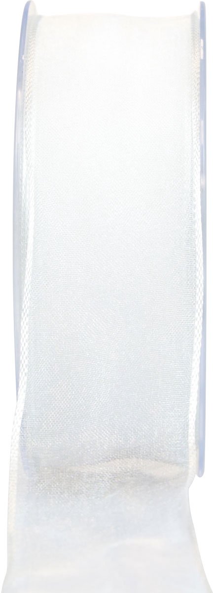 Chiffonlint organzalint decoratief lint organza wit 40mm 20m