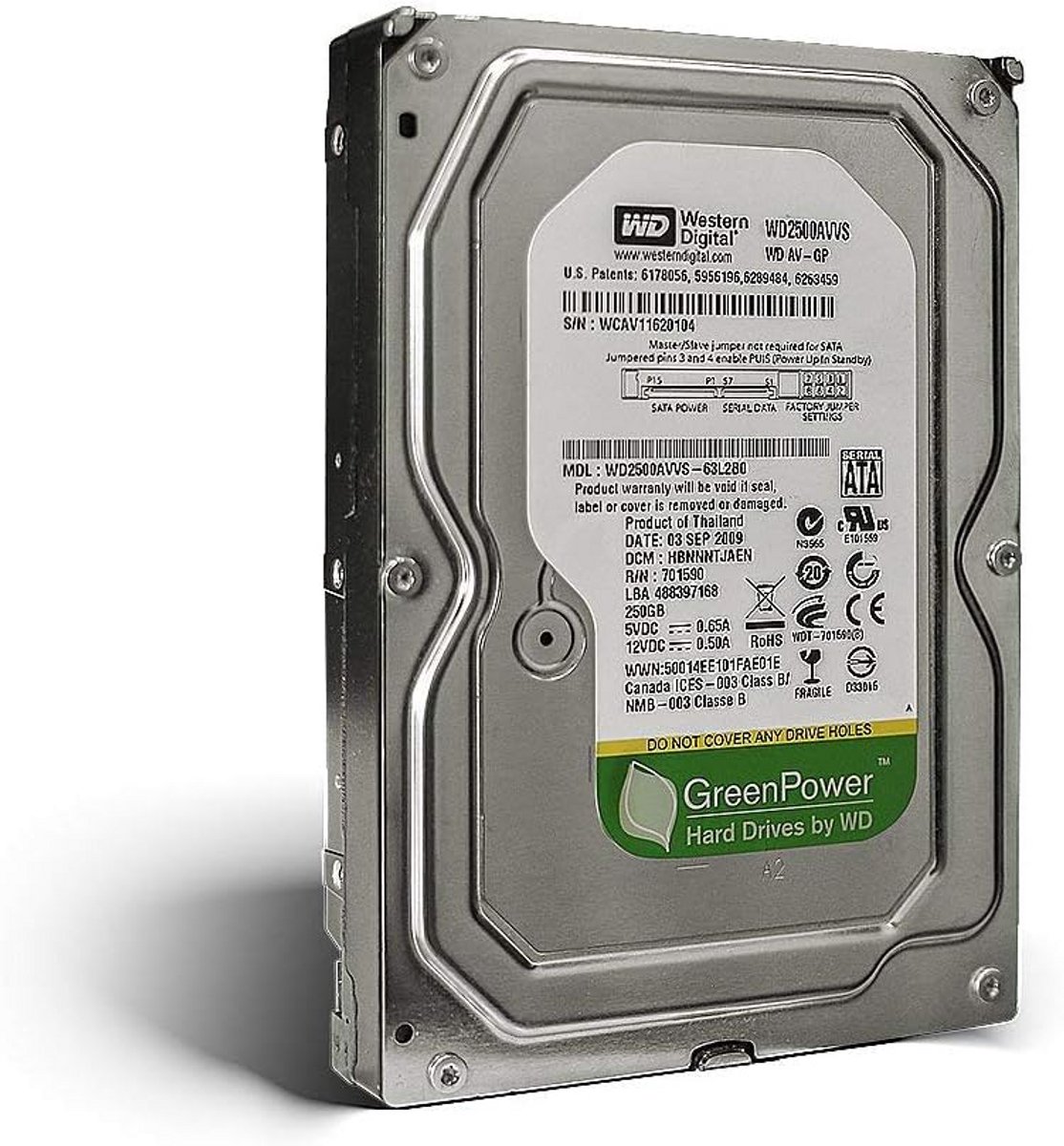 Interne Harde Schijf 250GB SATA 5400 RPM voor Desktop en NAS