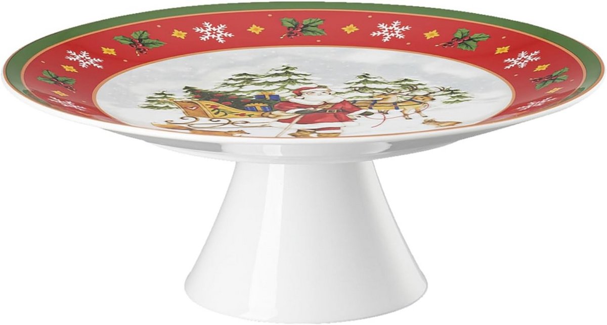 Ronde Taartplateau Kerst 28 cm