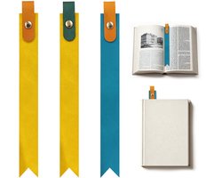 PU-bladwijzers - 3 stuks - 19*2 cm - Leesmap - Paginaclip - Leeslabel - Paginanummermarker - Boekclip - Boeklabel - Markeertape - Boeketiket - Leespositioneringskaart - Insteekbladwijzer - Een cadeau voor boekenliefhebbers