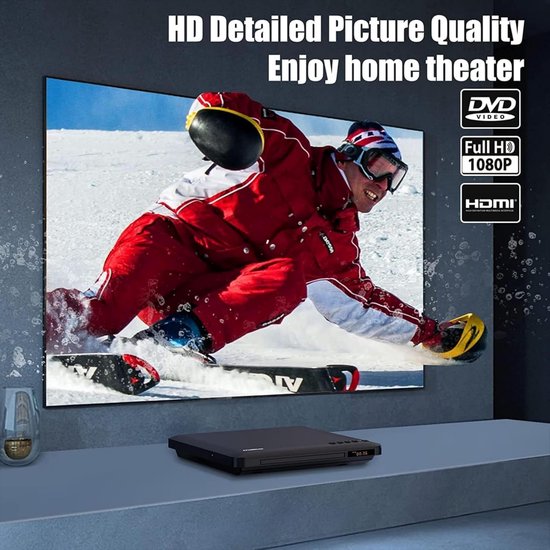 DVD Speler met HDMI - Blu Ray Spelers - Externe DVVD Speler Compact — afbeelding 5