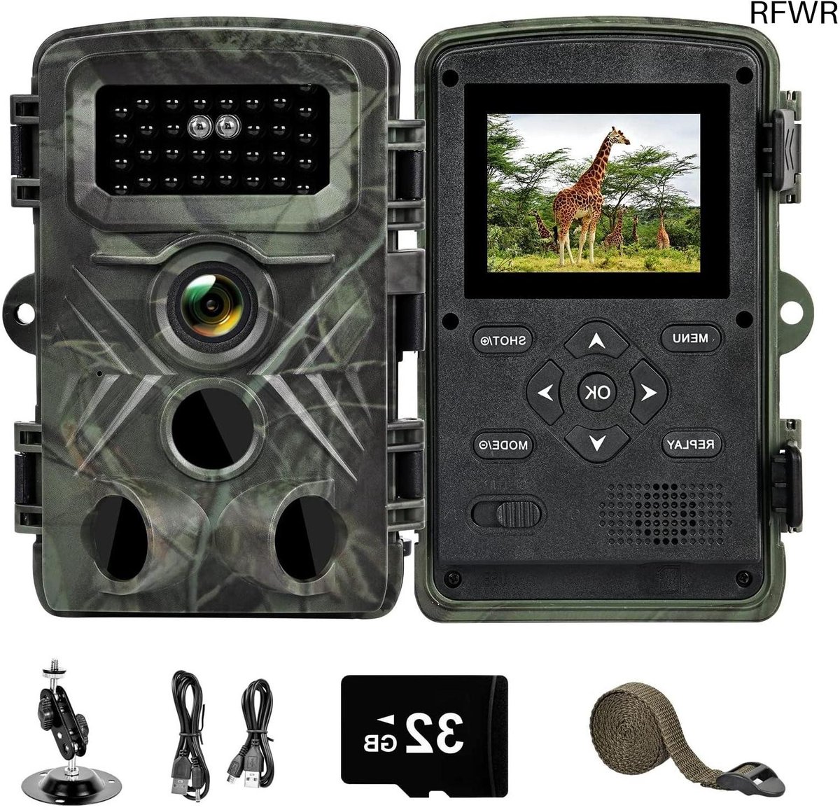 Wildcamera met Nachtzicht - Buitencamera - Waterdicht - Full HD - Weerbestendig