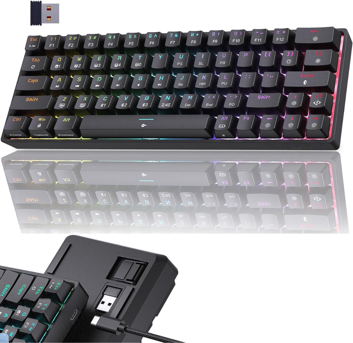 NBAP® Mechanical Keyboard - Mechanisch Toetsenbord Gaming - Zwart