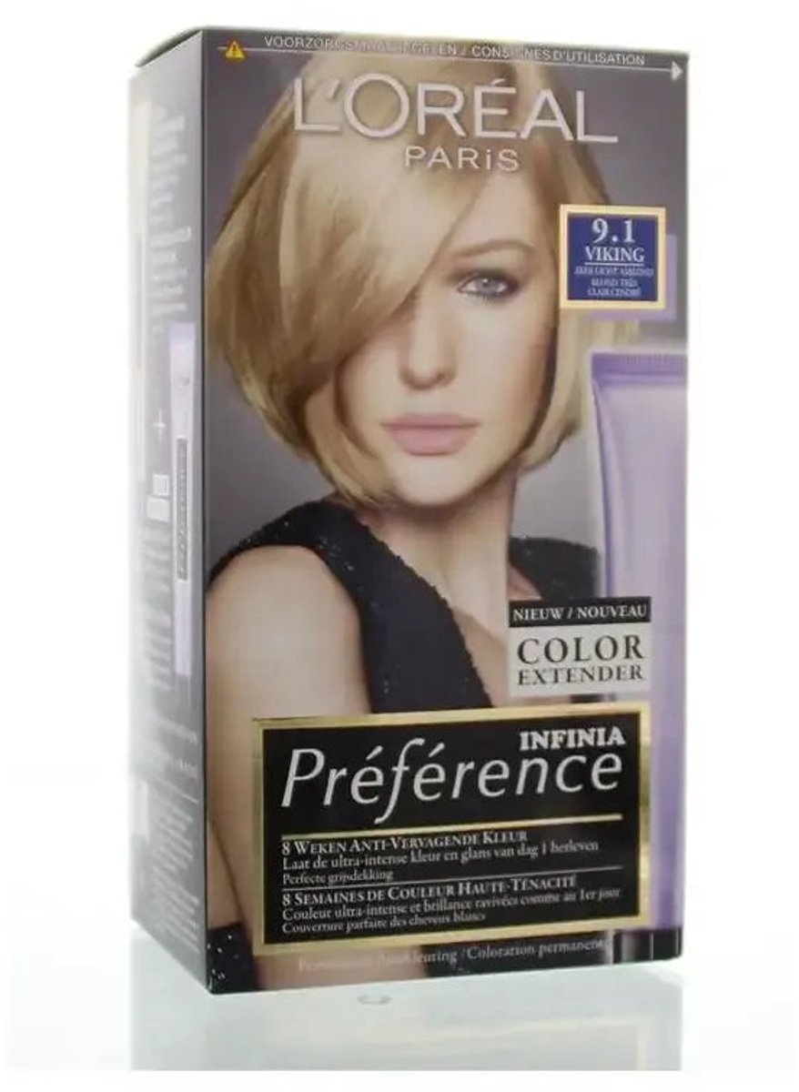 L'Oréal Paris Préférence Haarverf - 9.1 Zeer Licht Asblond - Color extender