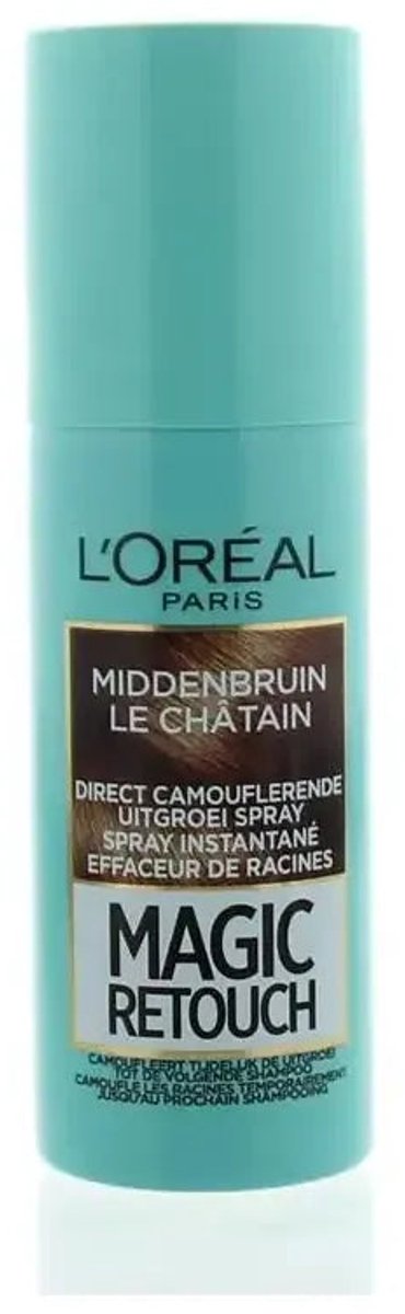 L’Oréal Paris Magic Retouch Uitgroei Camoufleerspray - 3 Middenbruin Haar