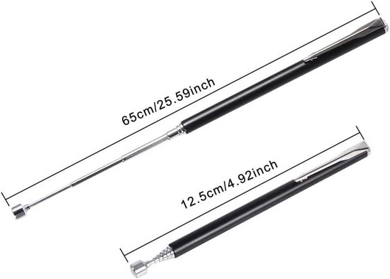 2x Magnetische Opraapstok Telescopisch Uitschuifbaar voor Kleine Metalen Onderdelen — afbeelding 5