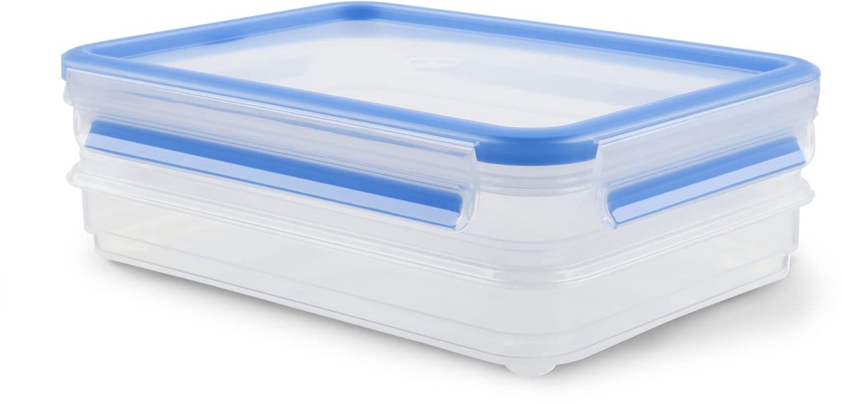 Ibenzoa® Transparant Blauw Snijboxsysteem met Deksel voor Verse Opslag van Voedsel