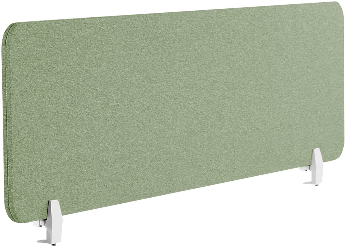 BELIANI WALLY - Bureauscherm - Lichtgroen - 160 cm - Polyester