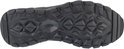 Zool van zwarte Skechers sneaker met profiel voor grip.