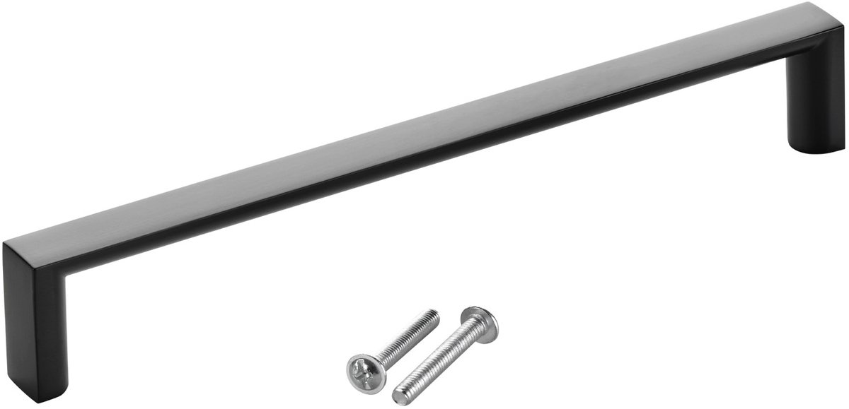 SOTECH meubelgreep BLACKLINE XI BA 160 mm mat zwart (lengte 167 mm, breedte 12 mm, hoogte 27 mm) keukengreep van aluminium