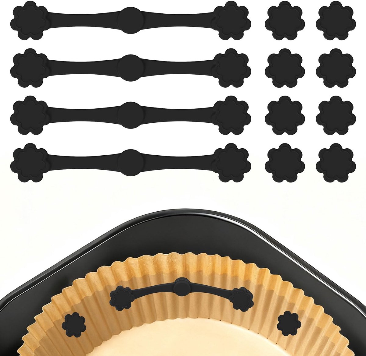 airfryer magneten voor bakpapier