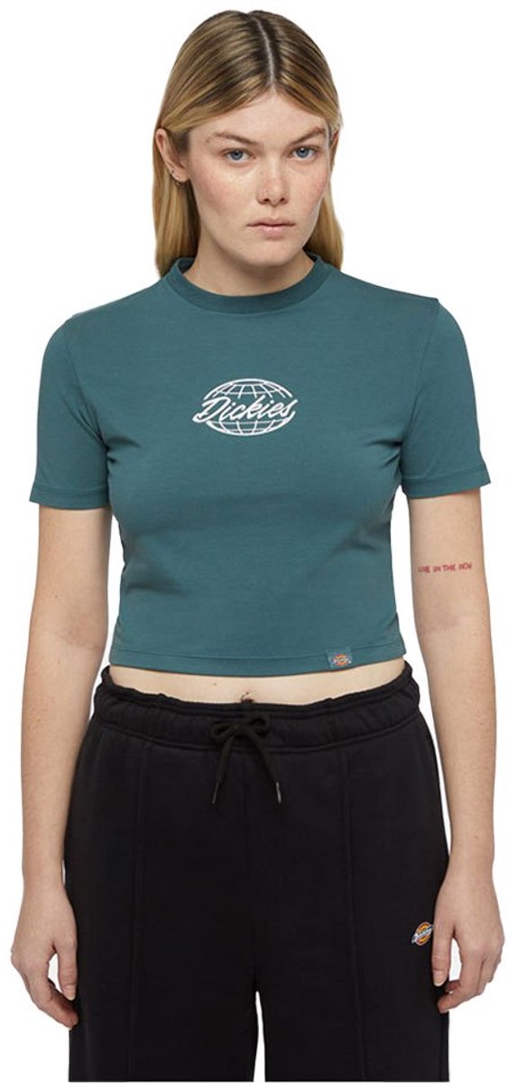 Dickies Globe T-shirt Met Korte Mouwen Groen XS Vrouw