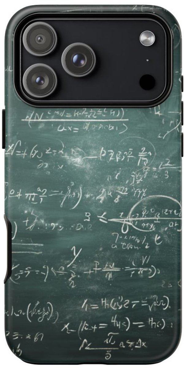 Wiskundige Formules op Schoolbord – Telefoonhoesje Geschikt voor iPhone 17 Pro Max