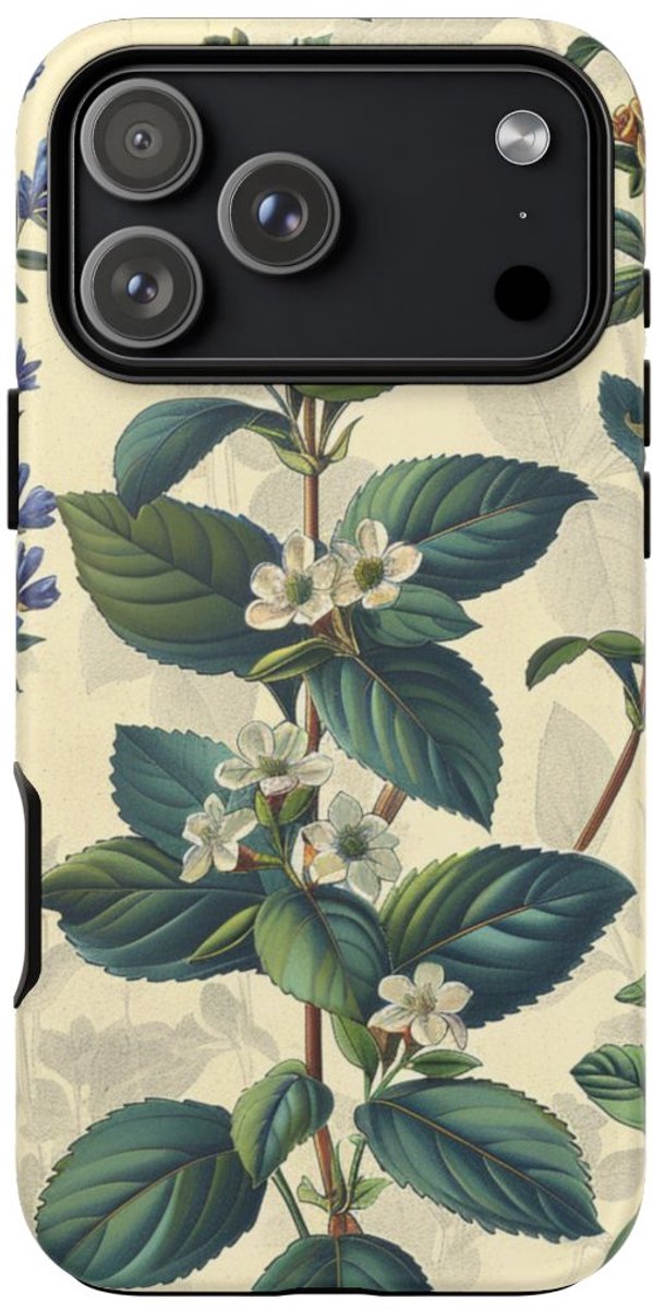 Vintage Botanisch Kruidenpatroon – Telefoonhoesje Geschikt voor iPhone 17 Pro Max