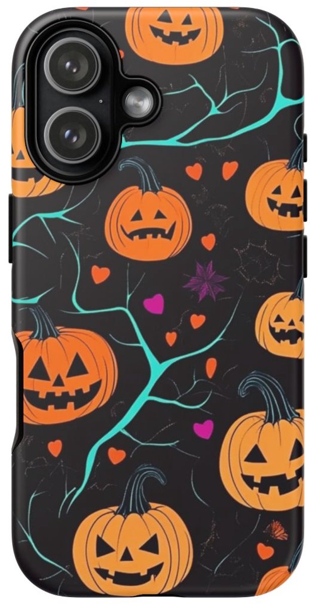 Jack-o'-Lantern Patroon Halloween Ontwerp – Telefoonhoesje Geschikt voor iPhone 17