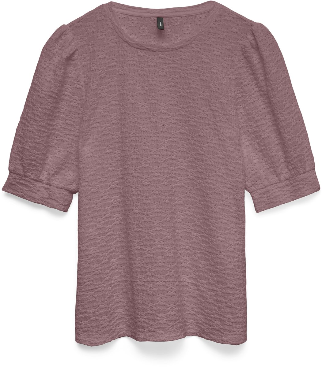 VERO MODA - VMFLOWER SS PUFF O-NECK TOP JRS EXP - Dames - Blouses
