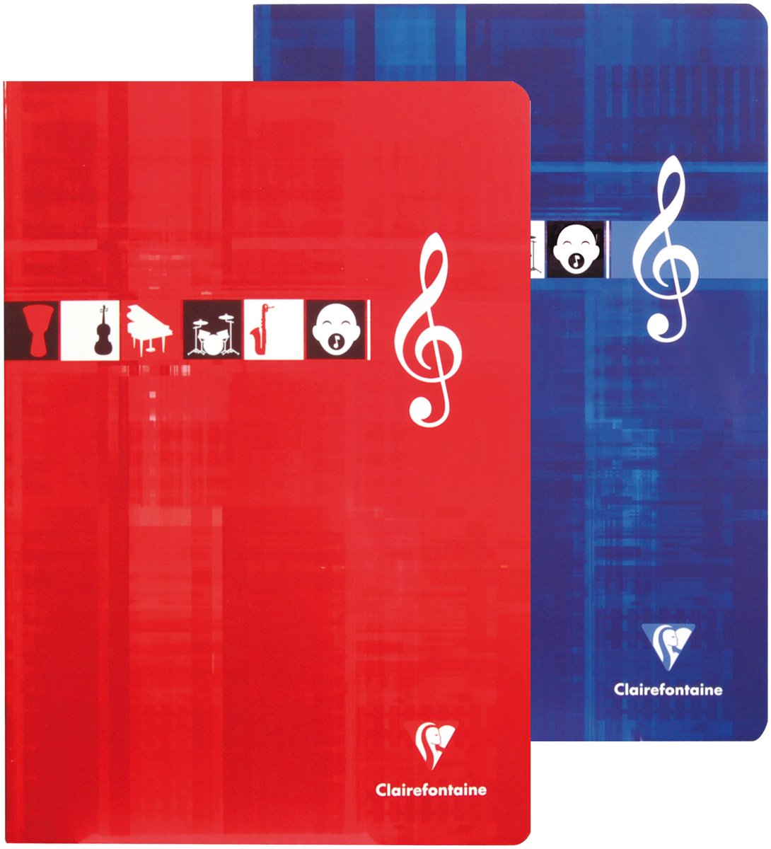 Clairefontaine muziek- en zangschrift, A4, 96 pagina's