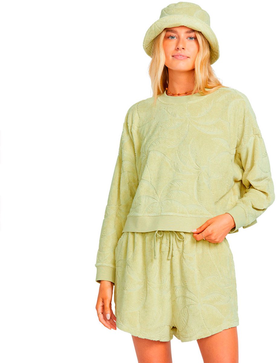 Billabong Sun Tempo Crew Sweatshirt S Vrouw Wasabi