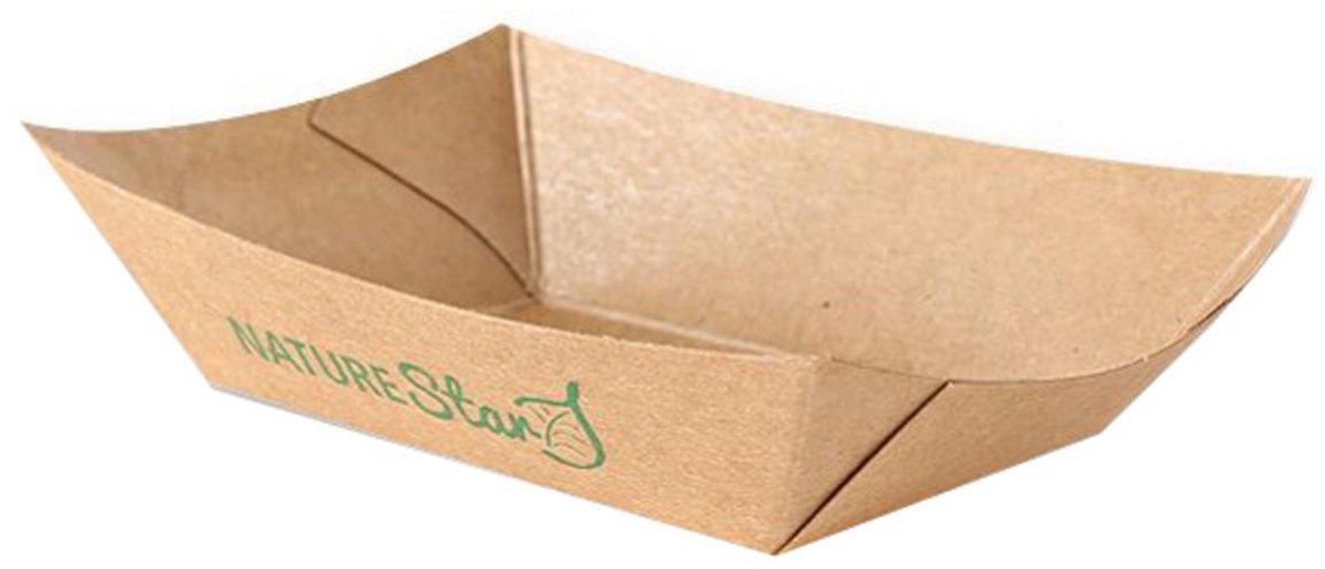 NATUREStar snackbakje Tasty, 220 ml, bruin kraftpapier, 50 stuks