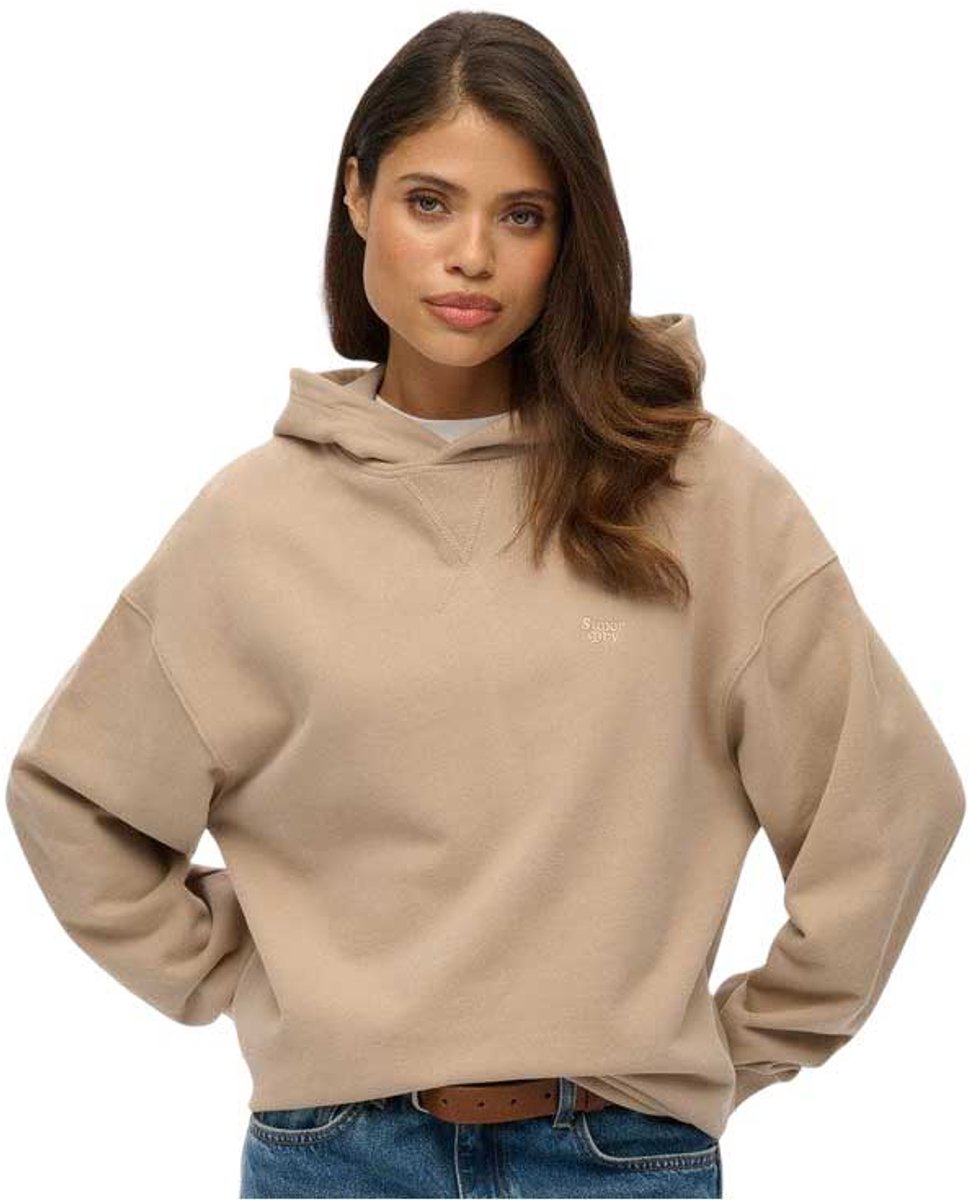 Superdry Studios hoodie Dames Hoodies Light Taupe