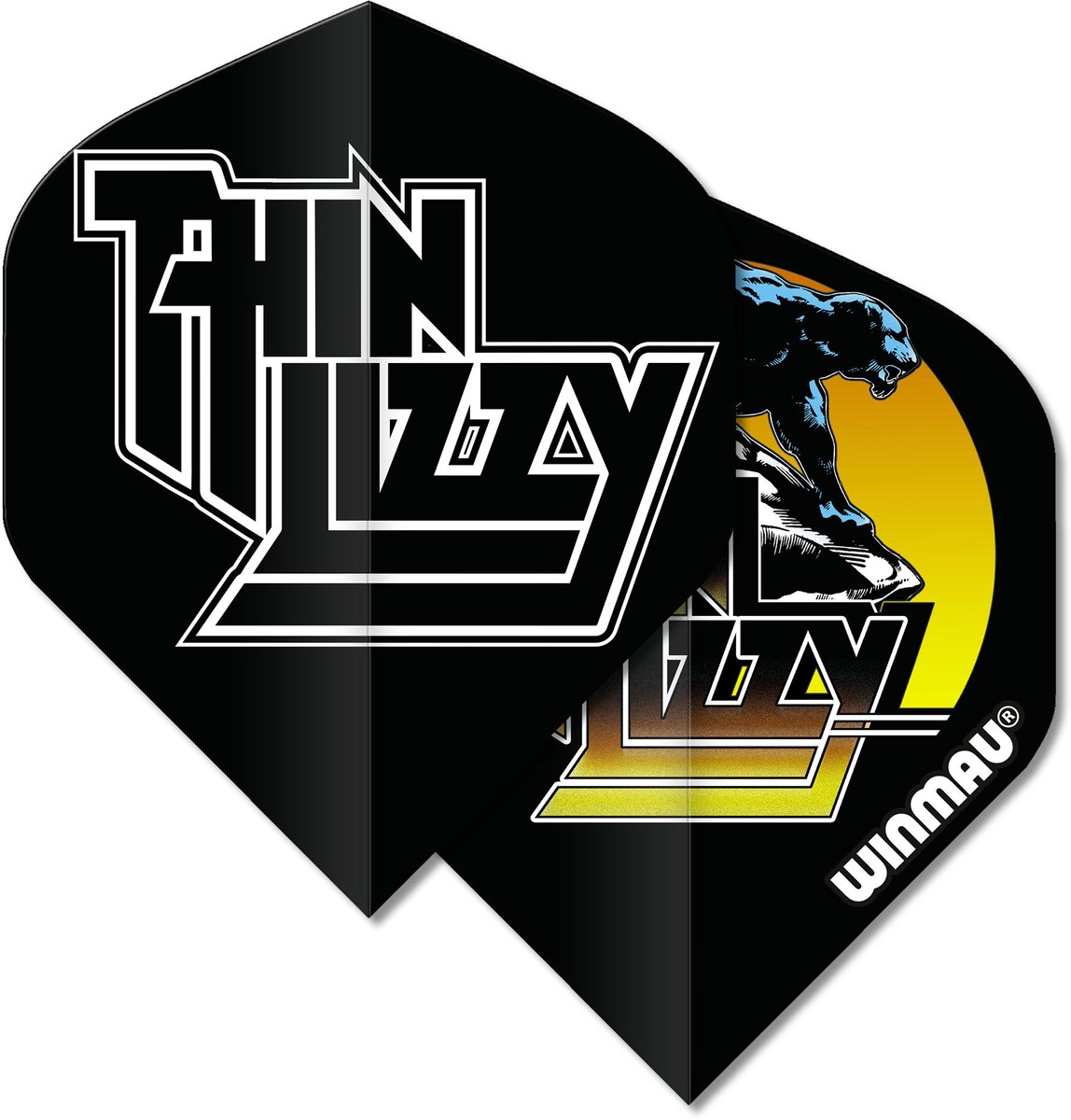 Winmau Thin Lizzy Black - Dart Flights