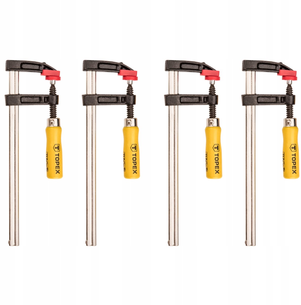 4x Timmermansklem 50x250mm - TOPEX Werkplaatsklemmenset