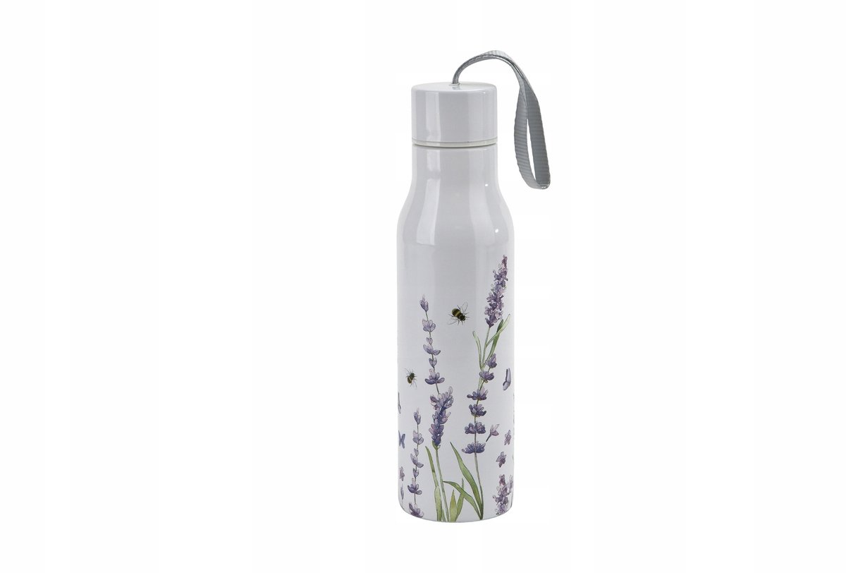 Duo Thermosfles Classic Lavender 500ml RVS - Bloemendesign
