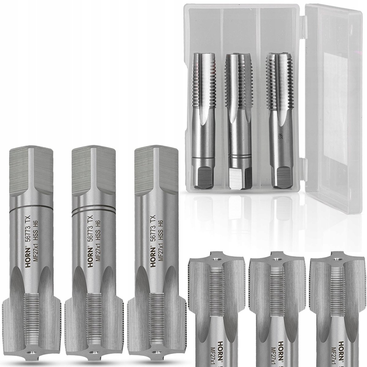 M27 HSS Tap Set - 3 Delen - Metrisch 1.00mm Spoed