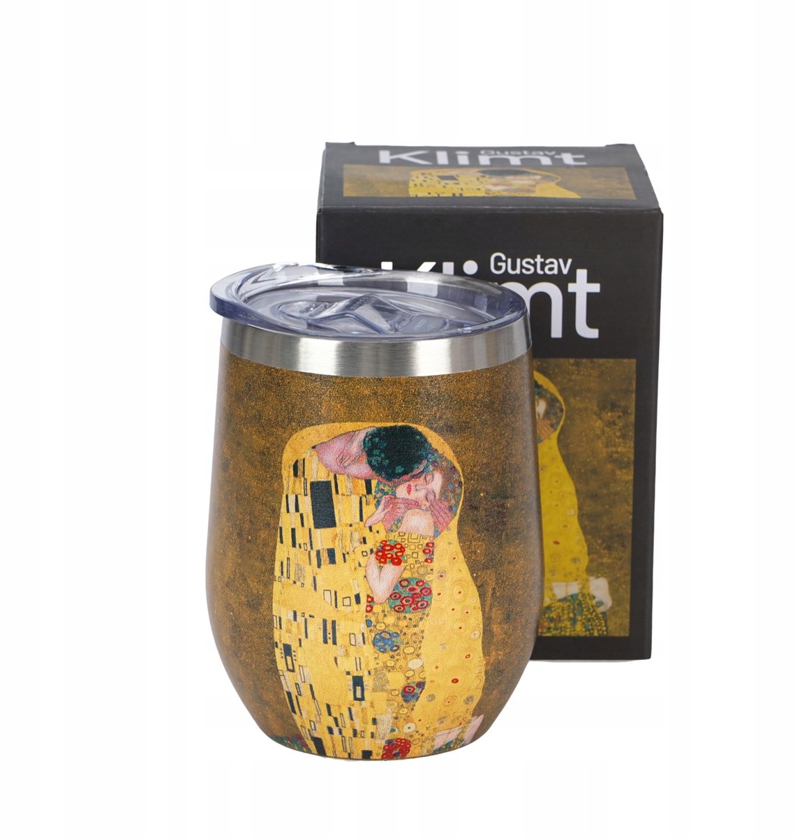Klimt "De Kus" Thermosbeker - 330ml - Roestvrij Staal
